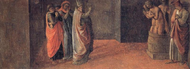 Fra Filippo Lippi St Nicholas Resurrects Three Murdered Youths oil painting picture